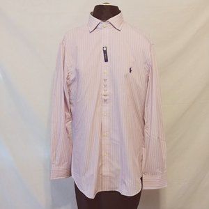 NWT RALPH LAUREN POLO LONG SLEEVE SHIRT - SZ: LARGE